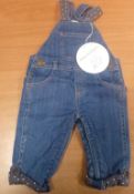 7 x Pairs of Dungarees by 'Dotty Dugarees', sizes 6-12mths - 4-5yrs, approx RRP £280