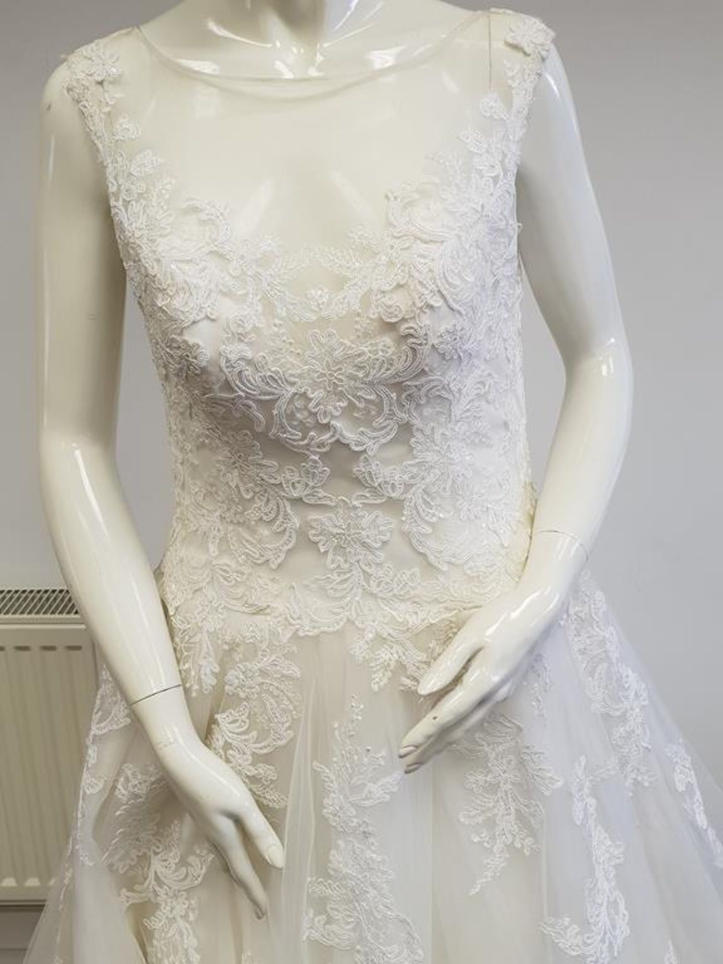 * Eternity Bride D5309 Size 10-12, Ivory (RRP £1100) - Image 2 of 3