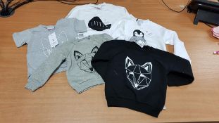 Qty of Children's Clothing, Tobias & The Bear, Just Call Me Fox Sweatshirts, sizes 0-6mths - 18-