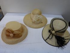 * A Selection of ''Coppeli Condici'' Ladies Formal Hats (3) (RRP £574)