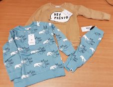Qty of Children's clothing including Tobias & The Bear, Hey Presto Loopback Sweatshirts, sizes 0-