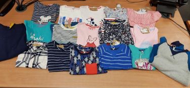 Qty of Children's Shirts, long sleeved T-shirts and Sweaters, ages 2yrs - 9-10yrs, over 20 garments,
