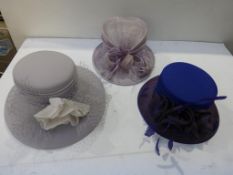 * A selection of Cappelli Condici Ladies Formal Hats (RRP £541) (3)