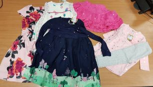 Qty of Children's Clothing including Dresses, 2-part Sets, lightweight Coats, Skirt, sizes 6-9mths -