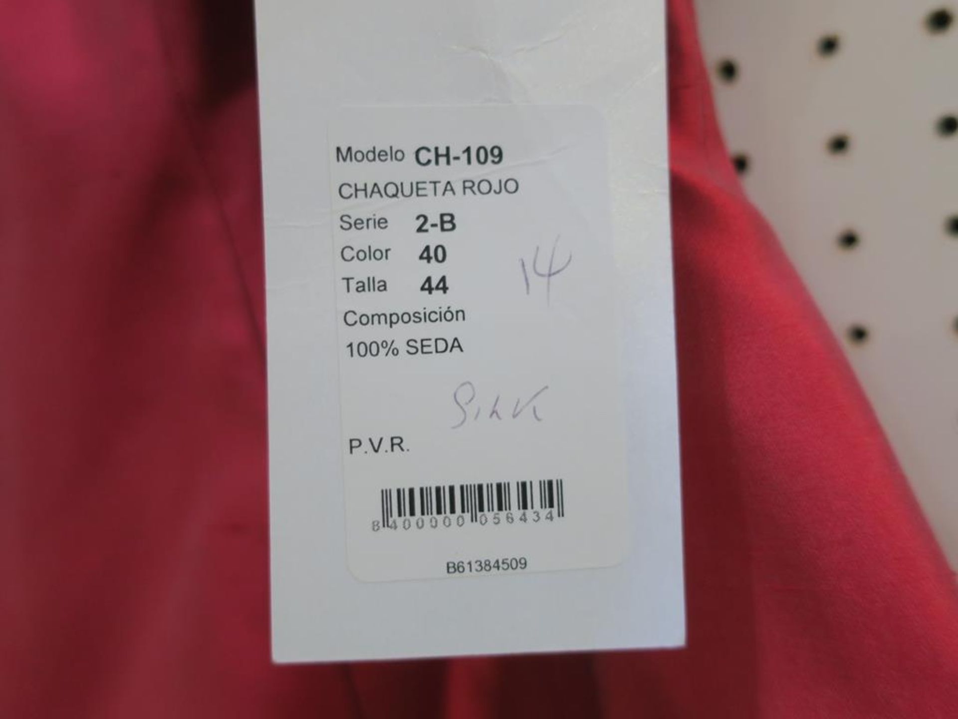 * A Ladies Gloria Estelles ''Barcelona'' Silk Garment (size 14, RRP £725). Please see photographs - Image 2 of 2