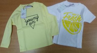 A quantity of yellow 'Young un' Jumper by 'Lennie & Co', sizes 6-12mths - 5-6yrs, RRP £15.50 each, A