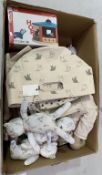 * A box containing various Canvas Bags, qty of Charlotte Mathieu 'My First Teddy', 'Maileg Original'