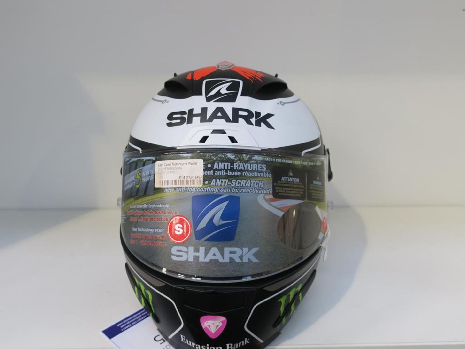* Shark Lorenzo Monster Helmet size S (RRP £479.99) - Image 2 of 5