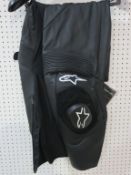 * Alpinestars Stella Missile Leather Pants Black USA size 10 3130514 (RRP £293)