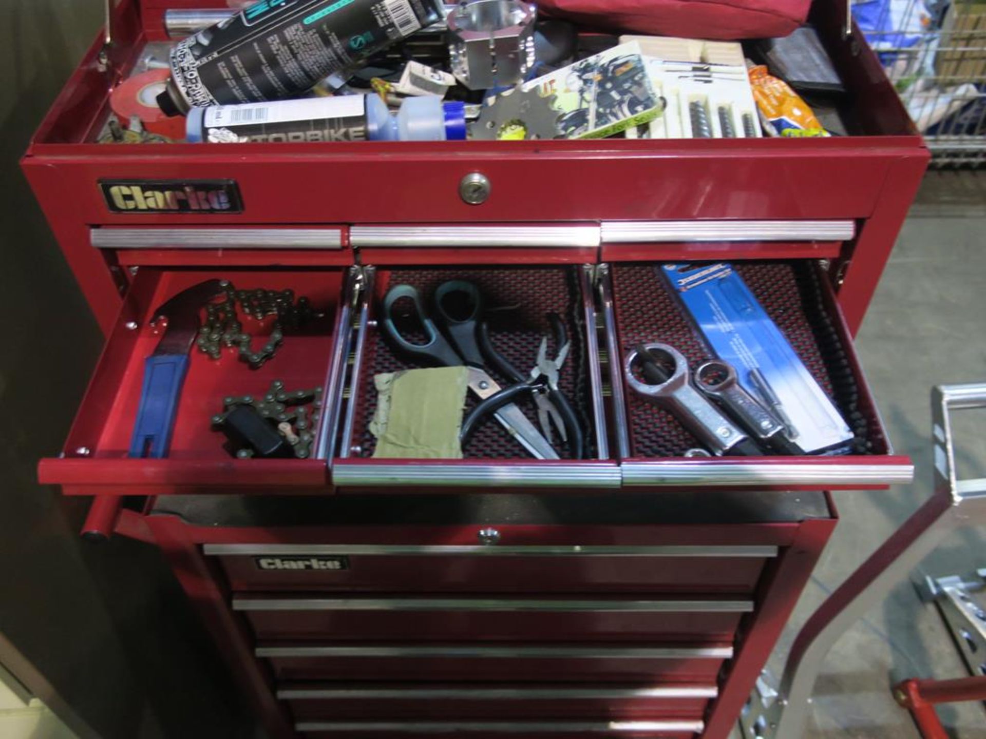 * Clark Top And Bottom Tool Boxes comes with Contents - Image 4 of 8