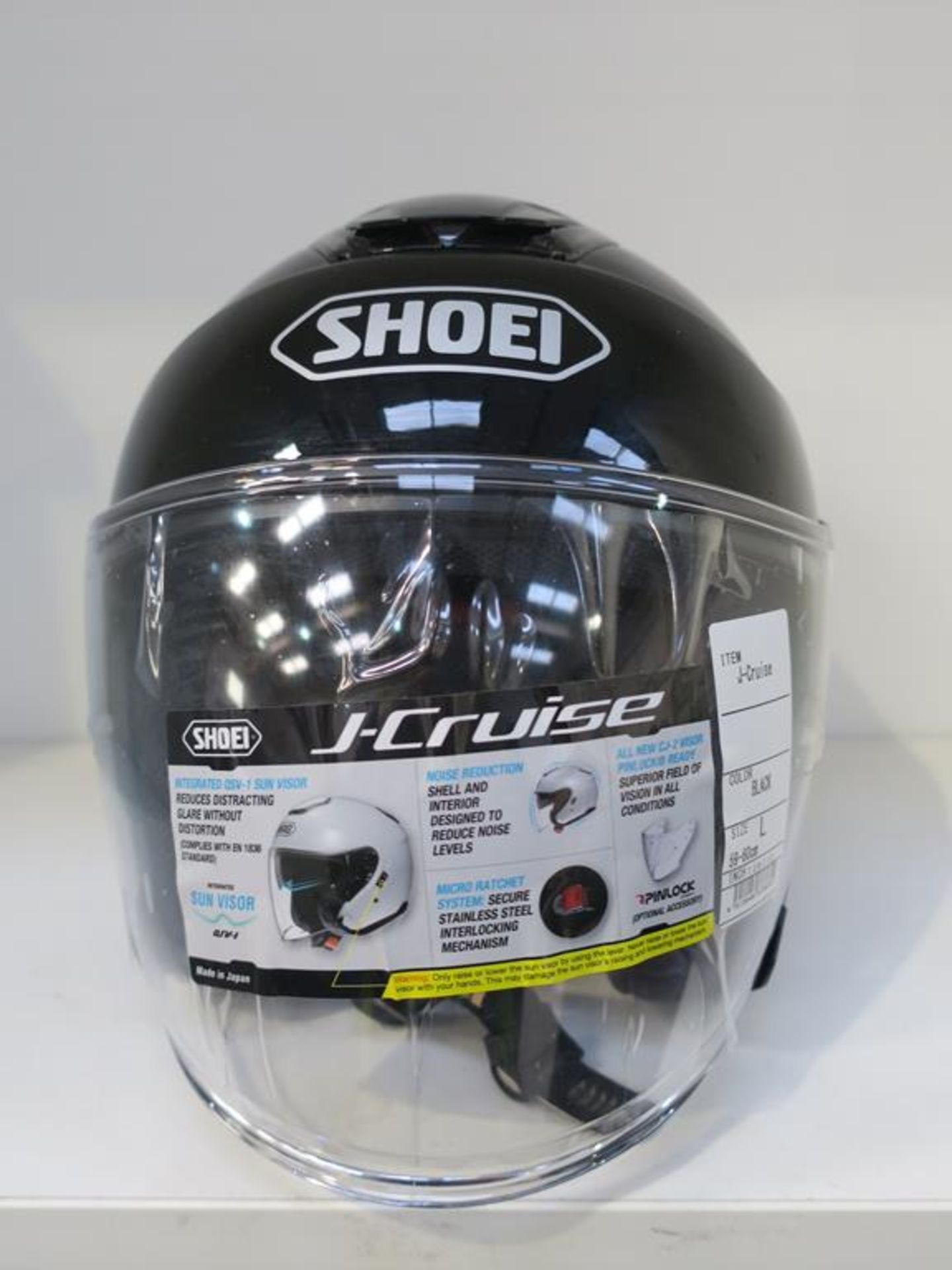 * A Shoei J-Cruise Black Helmet Large (£389.99) - Image 2 of 4