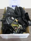* A Box to include Four Pairs of Motorcycle Gloves, A Pair of Spidi On Track Gloves in Black (H2OUT)