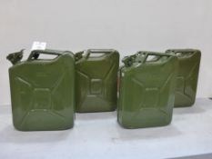 * 4 X Green Steel Jerry Can (RRP £21 each)