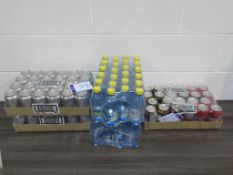 * A selection of Fizzy Soft Drink and Flavoured Water, including Coca-Cola, Diet Coke, Radnor (