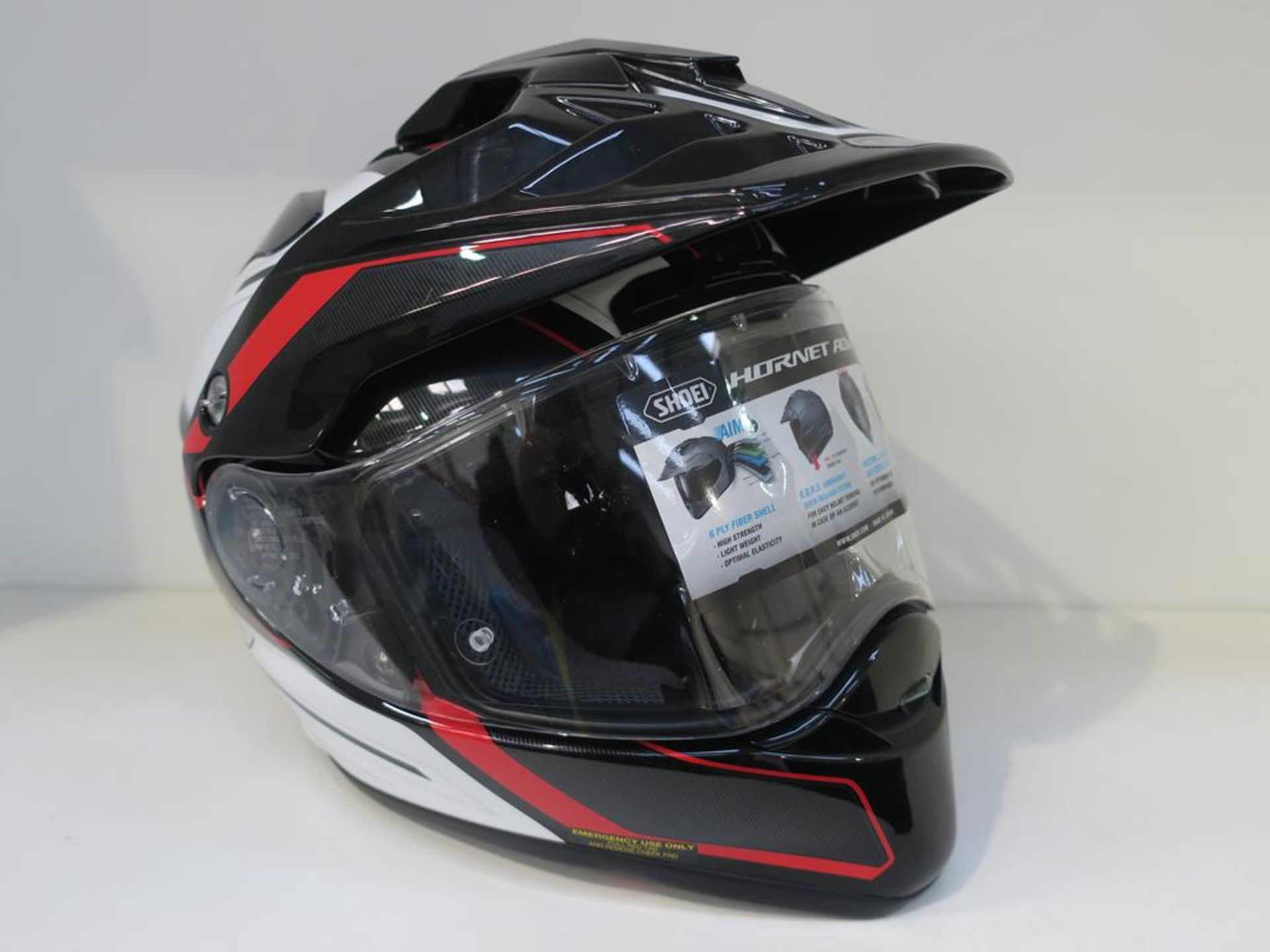 * A Shoei Hornet Adv Seeker TG-1 Red/Black Size Small (RRP £399.99) - Image 3 of 4