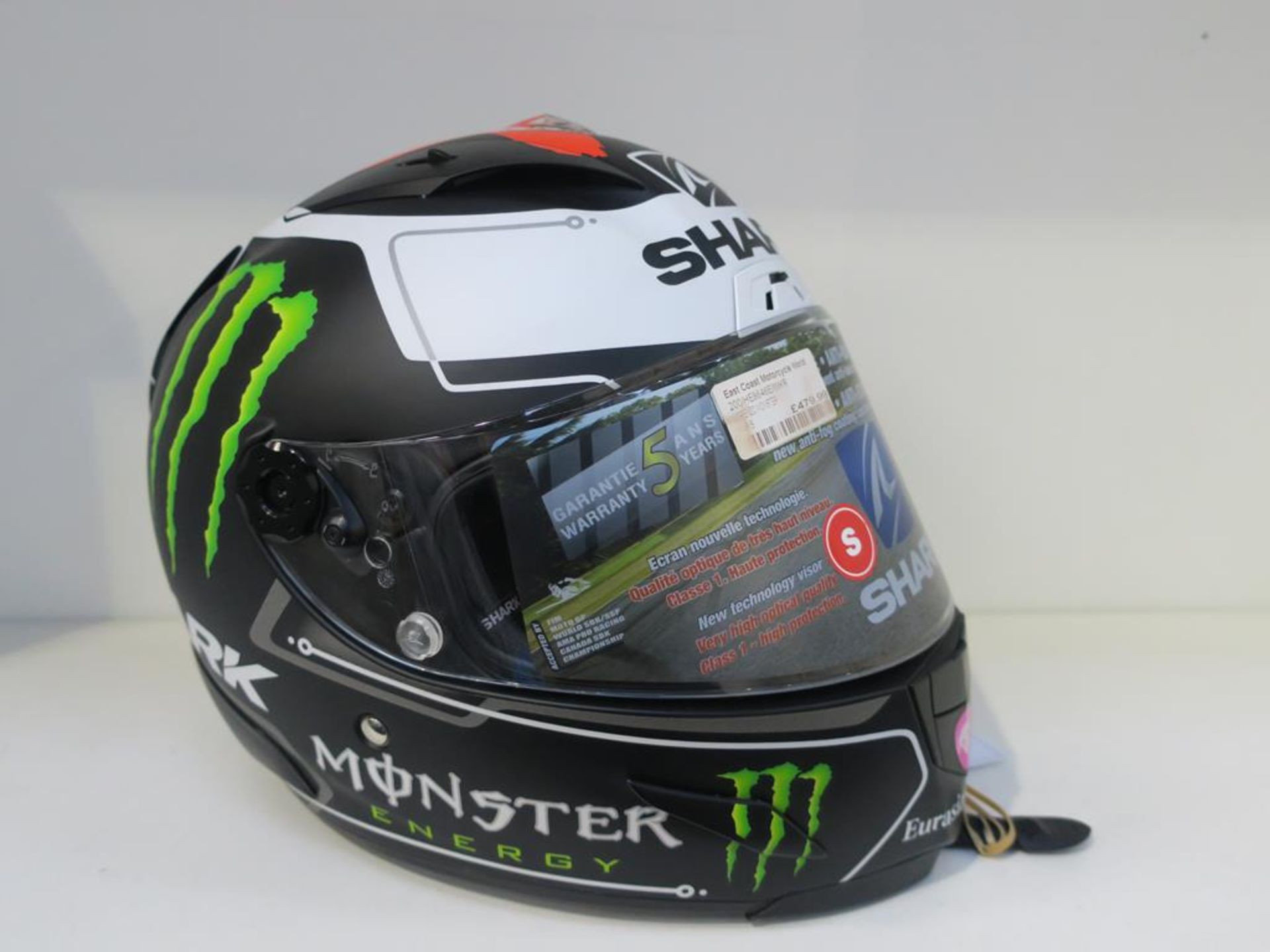 * Shark Lorenzo Monster Helmet size S (RRP £479.99) - Image 3 of 5