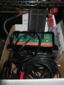 * A Dellran Battery Tender with 4 x 12V Outputs and a Clarke Battery Tester
