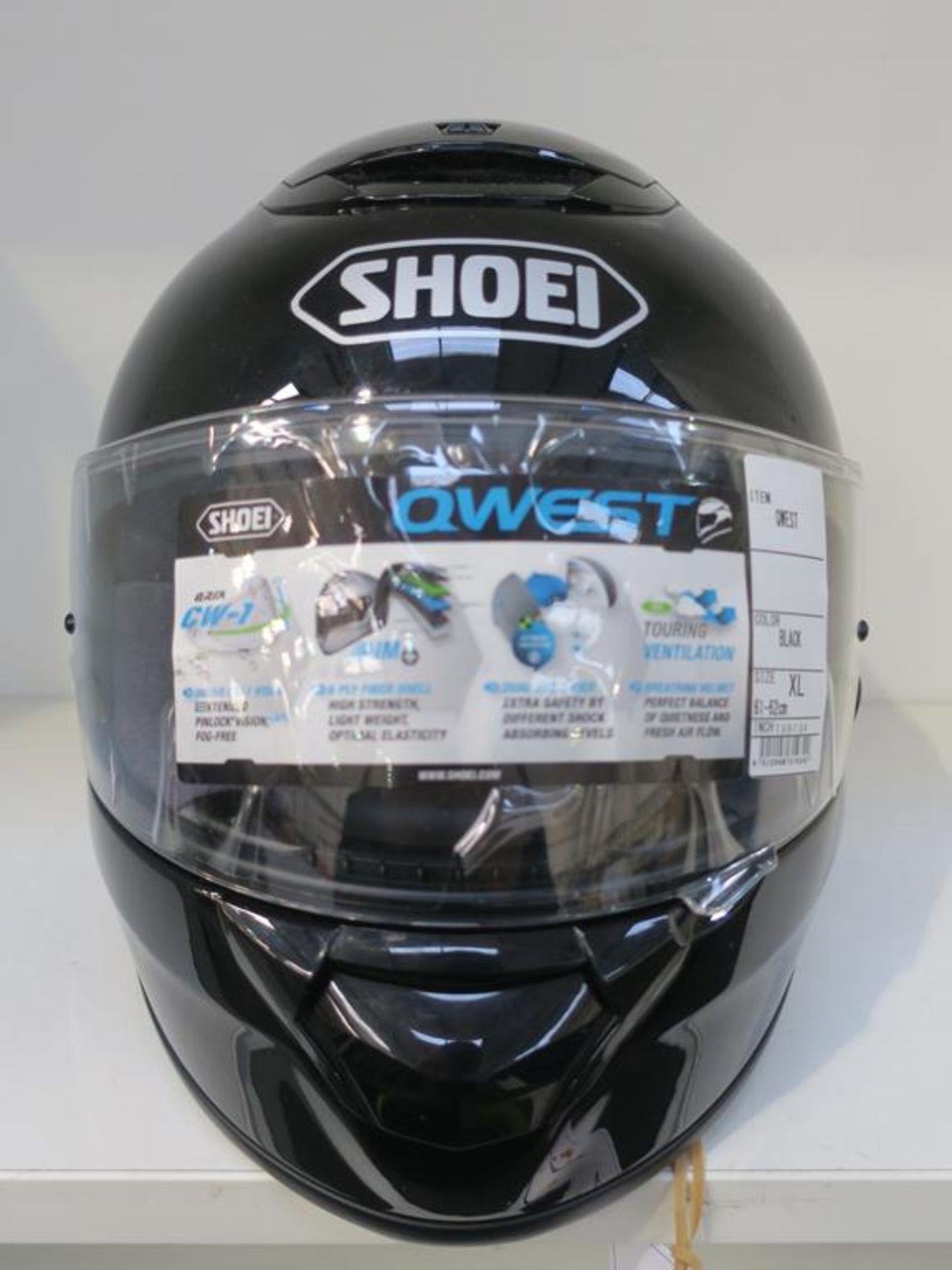 * A Shoei Qwest Black XL Helmet (RRP £269) - Image 2 of 4