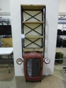 * A Display Stand with three Shelves and Vintage Car Front Base H194cm W53cm D26cm (RRP £265)
