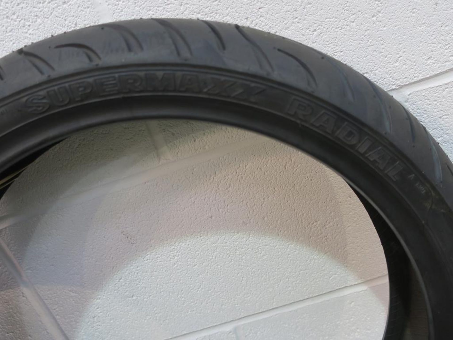 * A Michelin 2CT 120/70/ZR17 Motorcycle 58W Wet Tyre together with a MAXXIS Supermax Radial 110/70 - Image 2 of 4