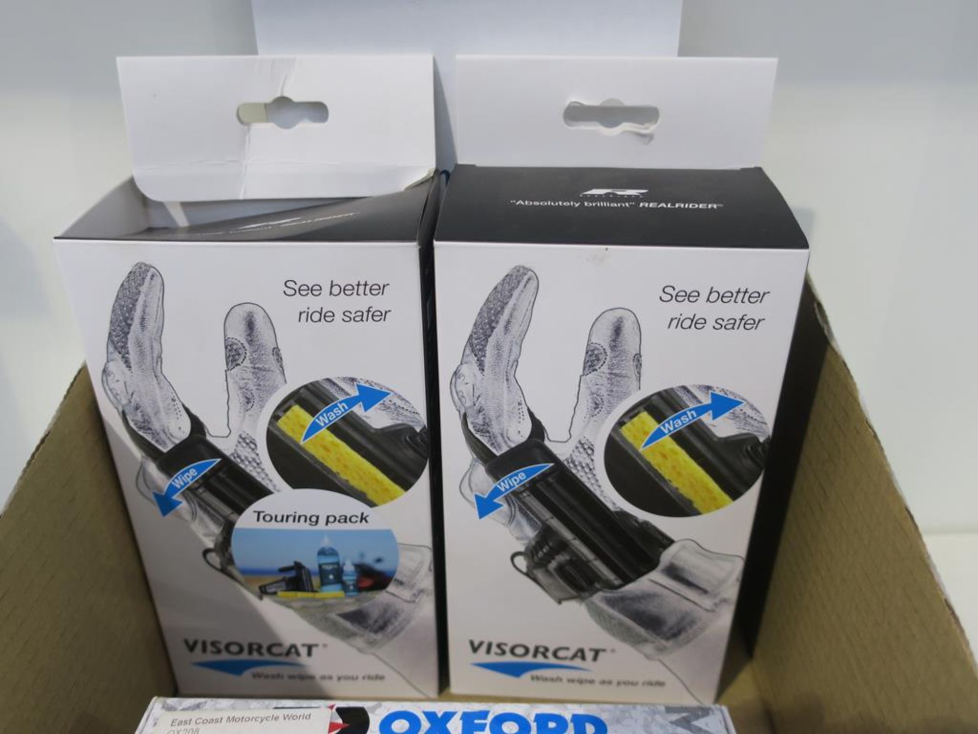 * Box containing three Oxford Fury-J Junior MX Goggles (RRP £19.99 each) Two Visorcat Glove - Image 4 of 4