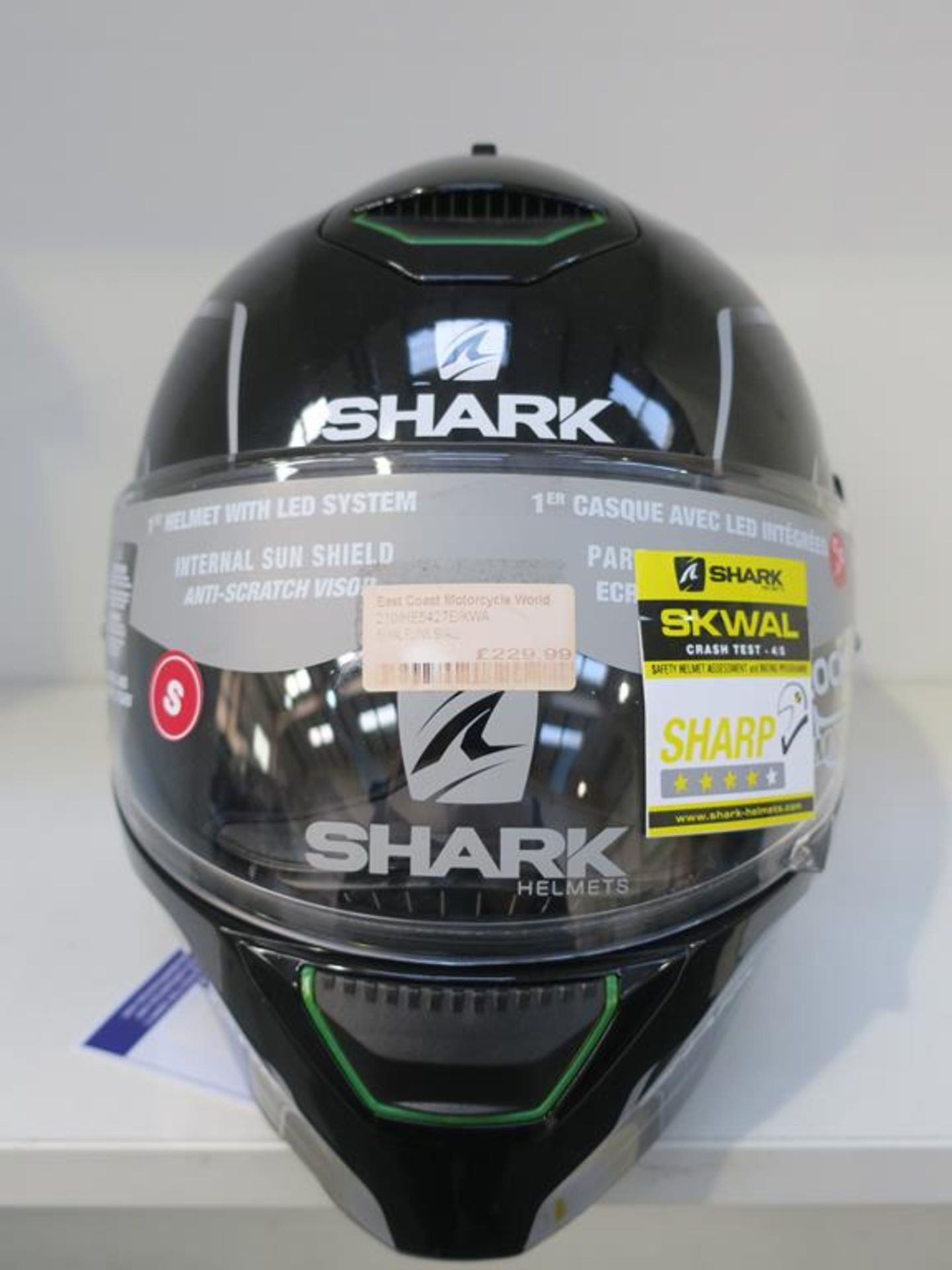 * A Shark SKWal Flynn Helmet Black Small (RRP £229.99) - Image 2 of 4