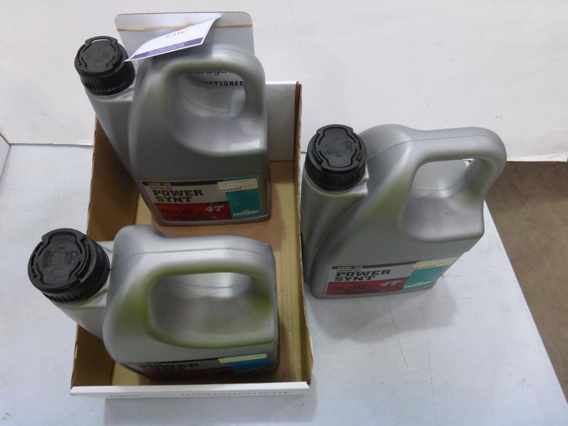 * Three 4L Bottles of Motorex 4T Fully Synthetic 10W/50 Power Synt Motor oil (RRP £70.87 each) ( - Image 2 of 3