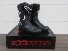 * AlpineStars Stella SMX-6 V2 Black/White Boots Euro Size 39 (RRP £180.49)