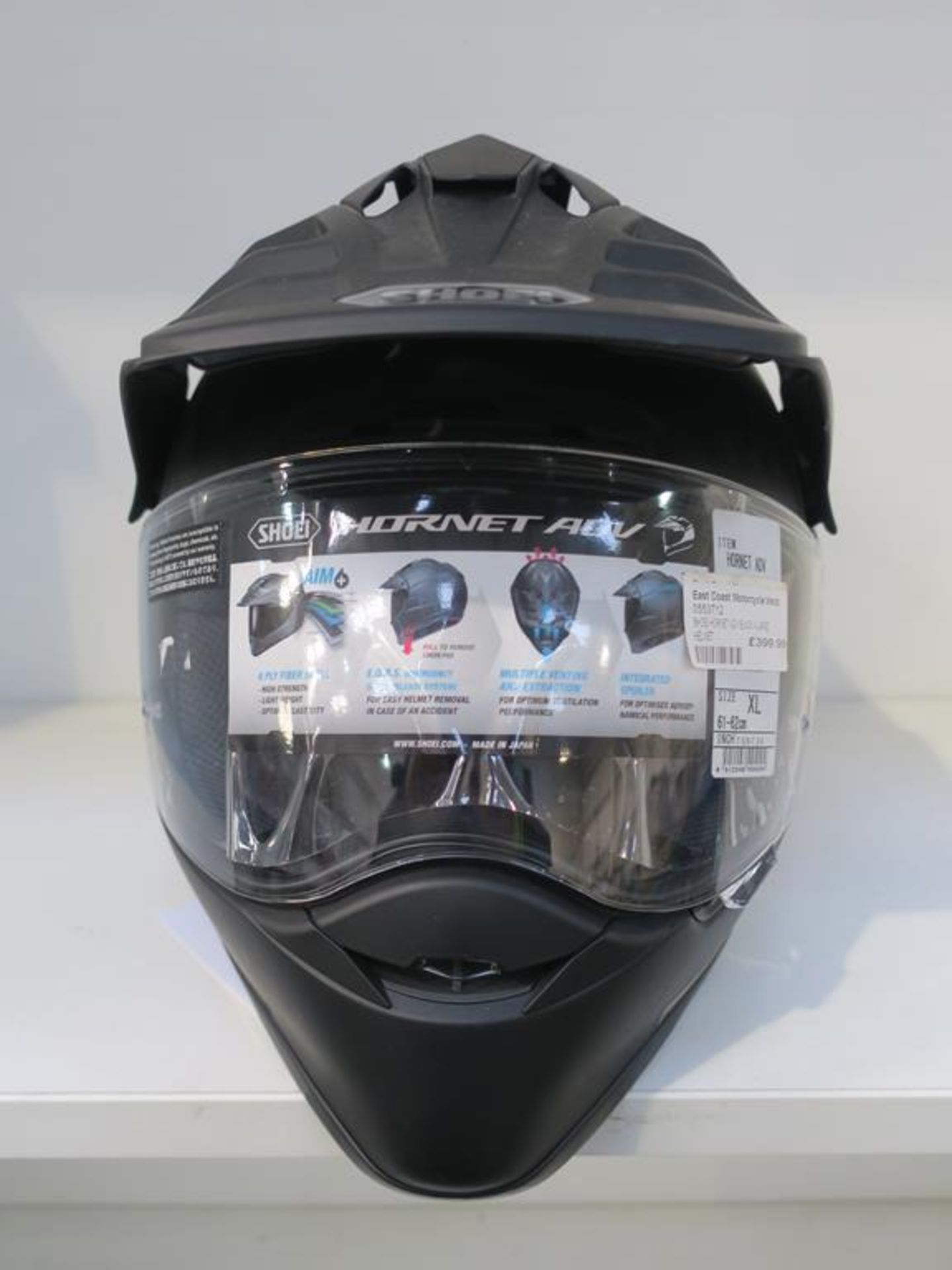 * A Shoei Hornet Adv Black XL Helmet (RRP £399.99) - Image 2 of 4