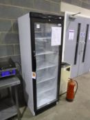 * An Interlevin Tall Glass Fronted Display Fridge. Please Note: There is a £5 plus VAT lift out