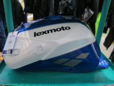 * Lexmoto Blue/White Fuel Tank and Two Stanley 907-38200 Headlights (RRP £17) Fuel £50