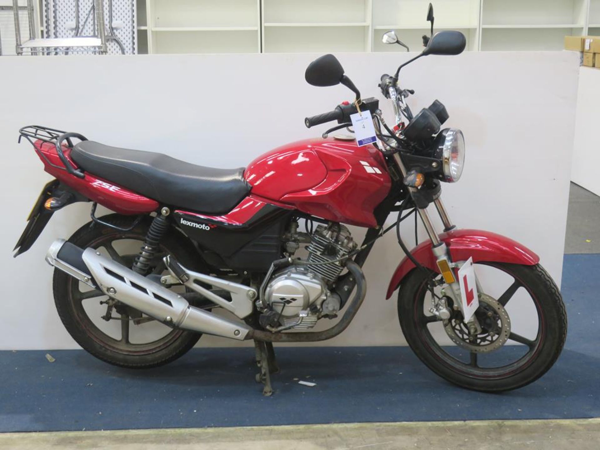 * A Lexmoto (Red) ZSF 123cc petrol Motorbike (untaxed); date of registration March 2016; Reg WA16