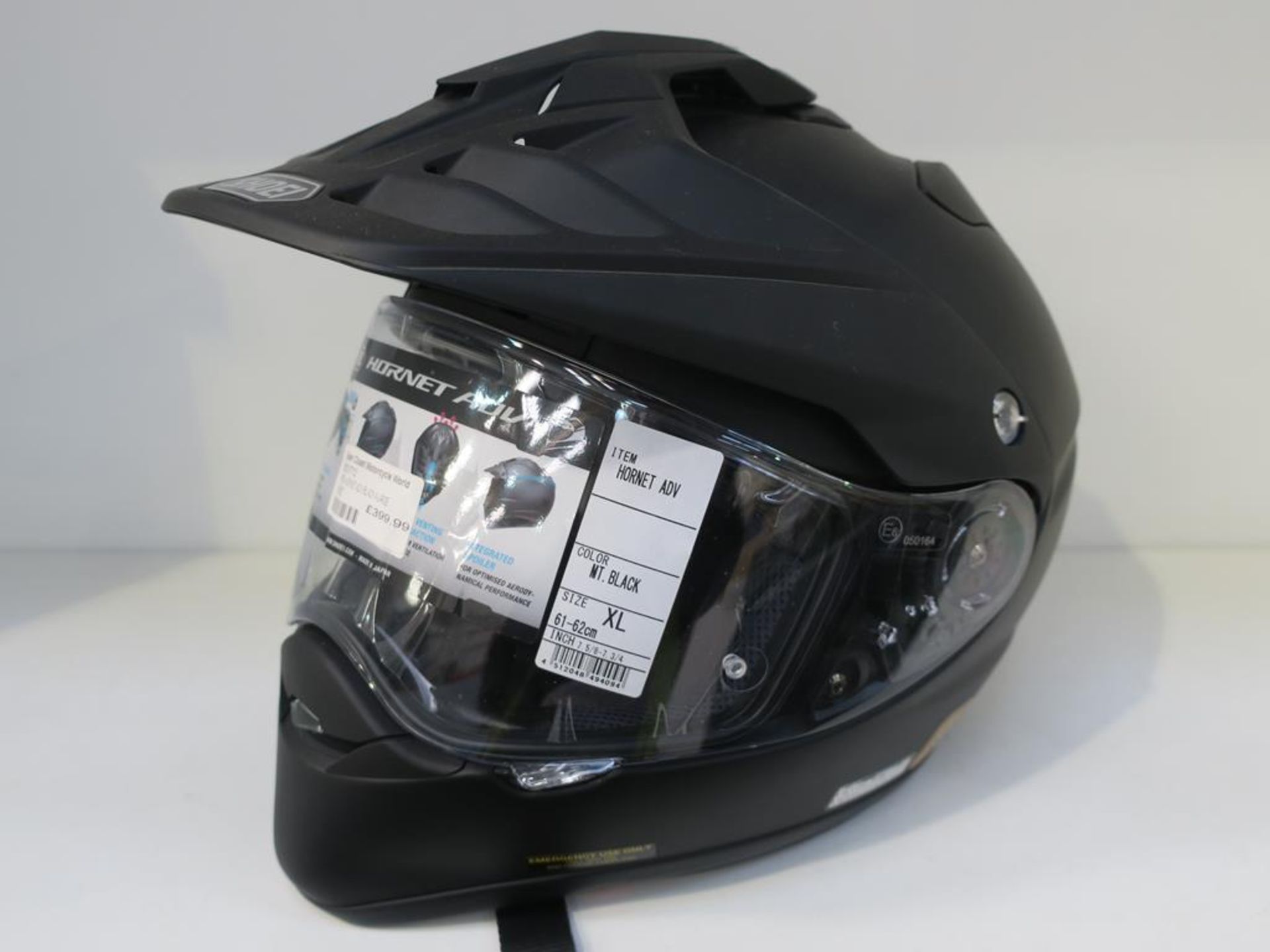 * A Shoei Hornet Adv Black XL Helmet (RRP £399.99)