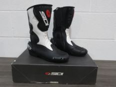 * Sidi Stivali Fusion Black/White Boots Euro Size 46 (RRP £141)