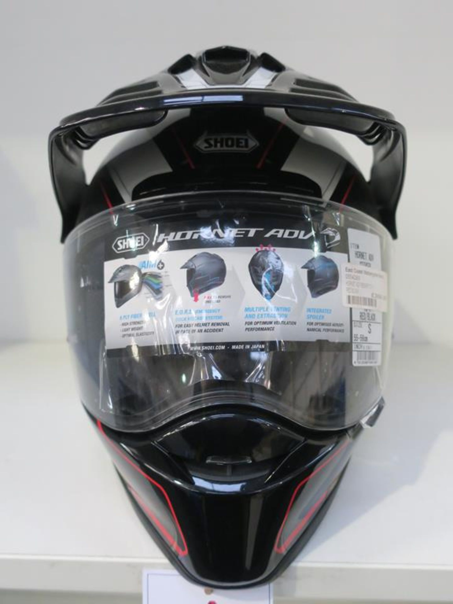 * A Shoei Hornet Adv Seeker TG-1 Red/Black Size Small (RRP £399.99) - Image 2 of 4