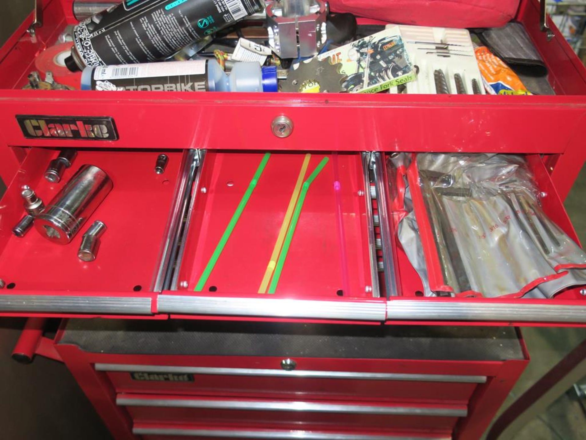 * Clark Top And Bottom Tool Boxes comes with Contents - Image 3 of 8
