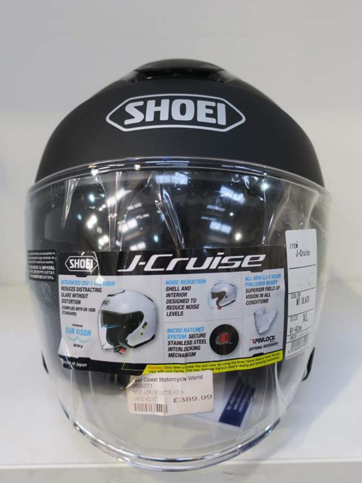 * A Shoei J-Cruise XL Matt Black Helmet (RRP £389.99) - Image 2 of 4