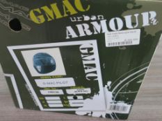 * A G-Mac Pilot Satin Black 108136 Helmet size L (RRP £36.99)