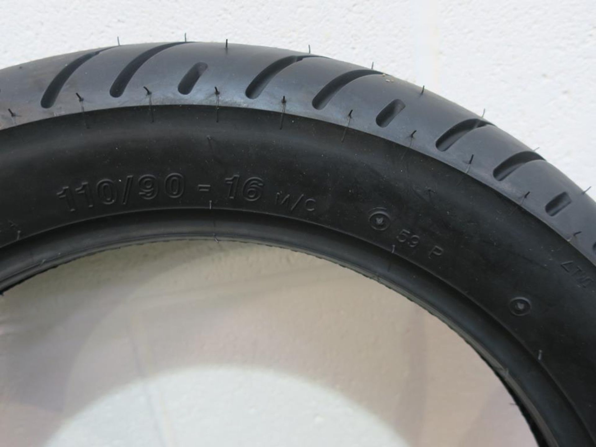 * A Mitas 130/90-15 66 RTL/TT MC7 Tyre together with a Mitas MC7F 110/90-16 Motorcycle 59P Tyre ( - Image 4 of 5