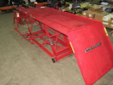 * A Clarke Strong Arm, CML3 Hydraulic Motorcycle Lift, Max Load 450kg. Please Note: There is a £5