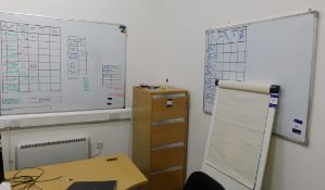 2 x Whiteboards, and a flipchart