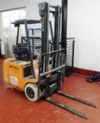 Stihl R50-15 electric forklift, serial number 50344784, year 1992, 29264 hours. Forklift comes