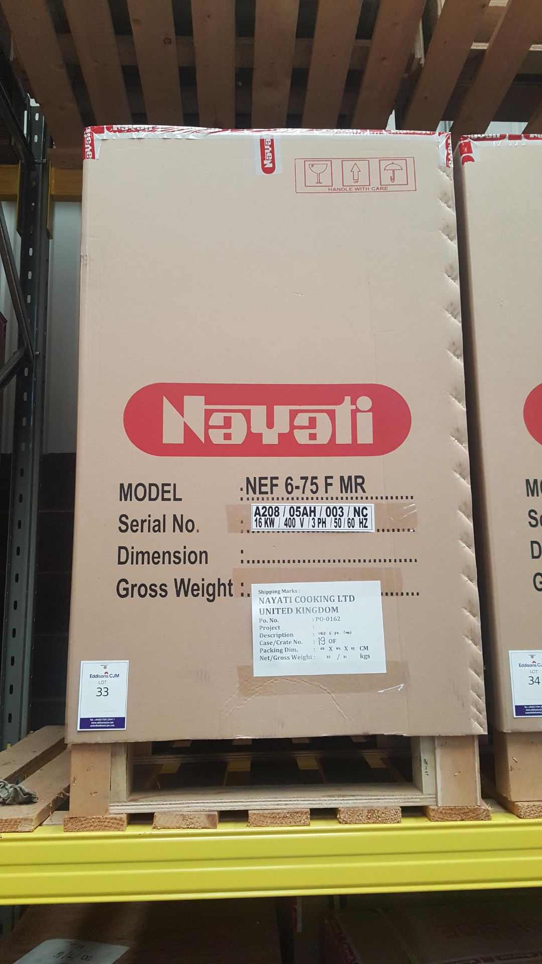 * NEF 6-75 F MR Nayati Meritus Floorstanding Twin Bay Electric Deep Fat Fryer 600 X 750 X 850/970mm. - Image 2 of 2