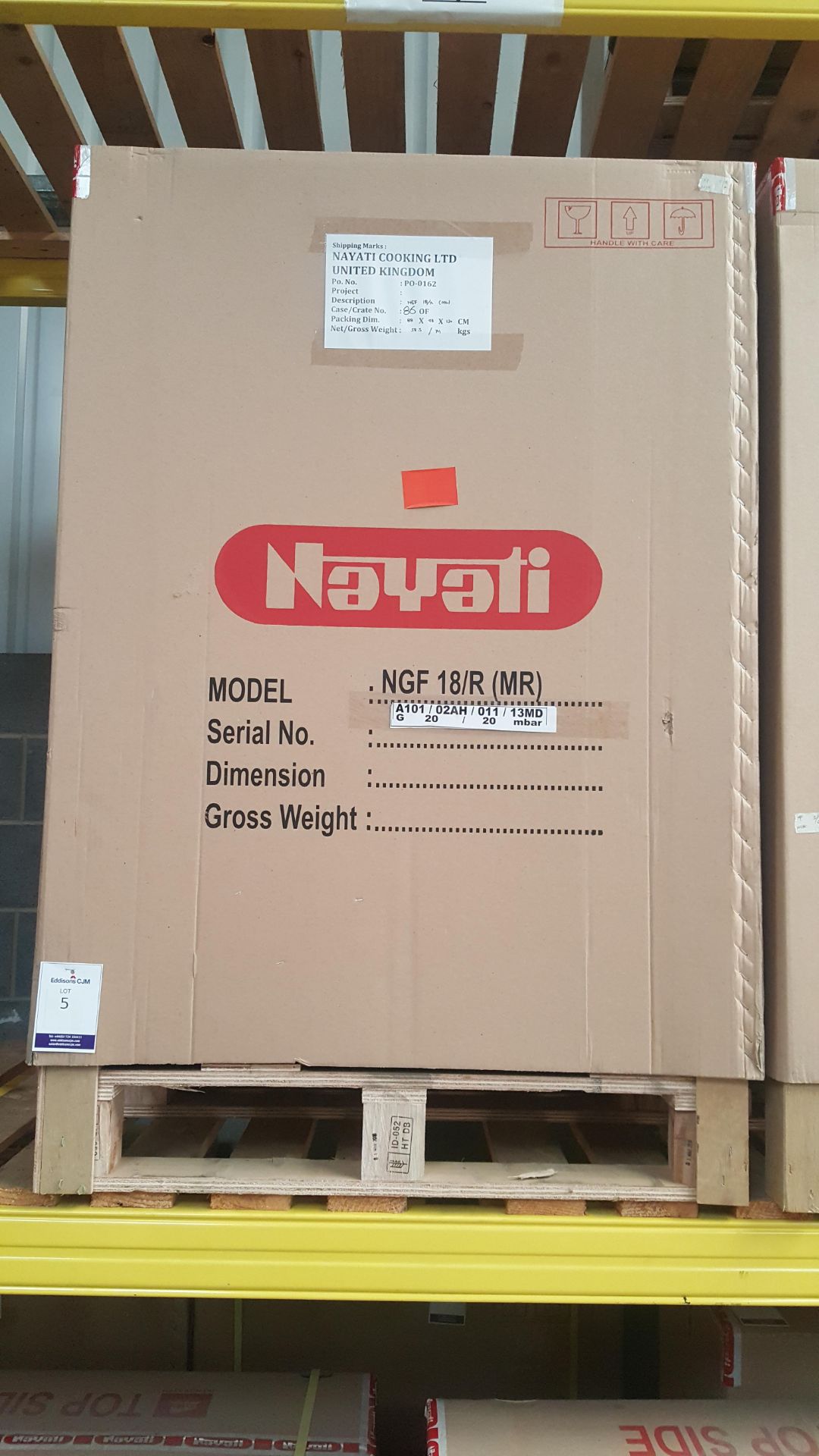 * NGF 18/R (MR) Nayati Meritus 750 Floorstanding Gas Deep Fat Fryer 400 X 750 X 850/ 1135mm- List - Image 2 of 2
