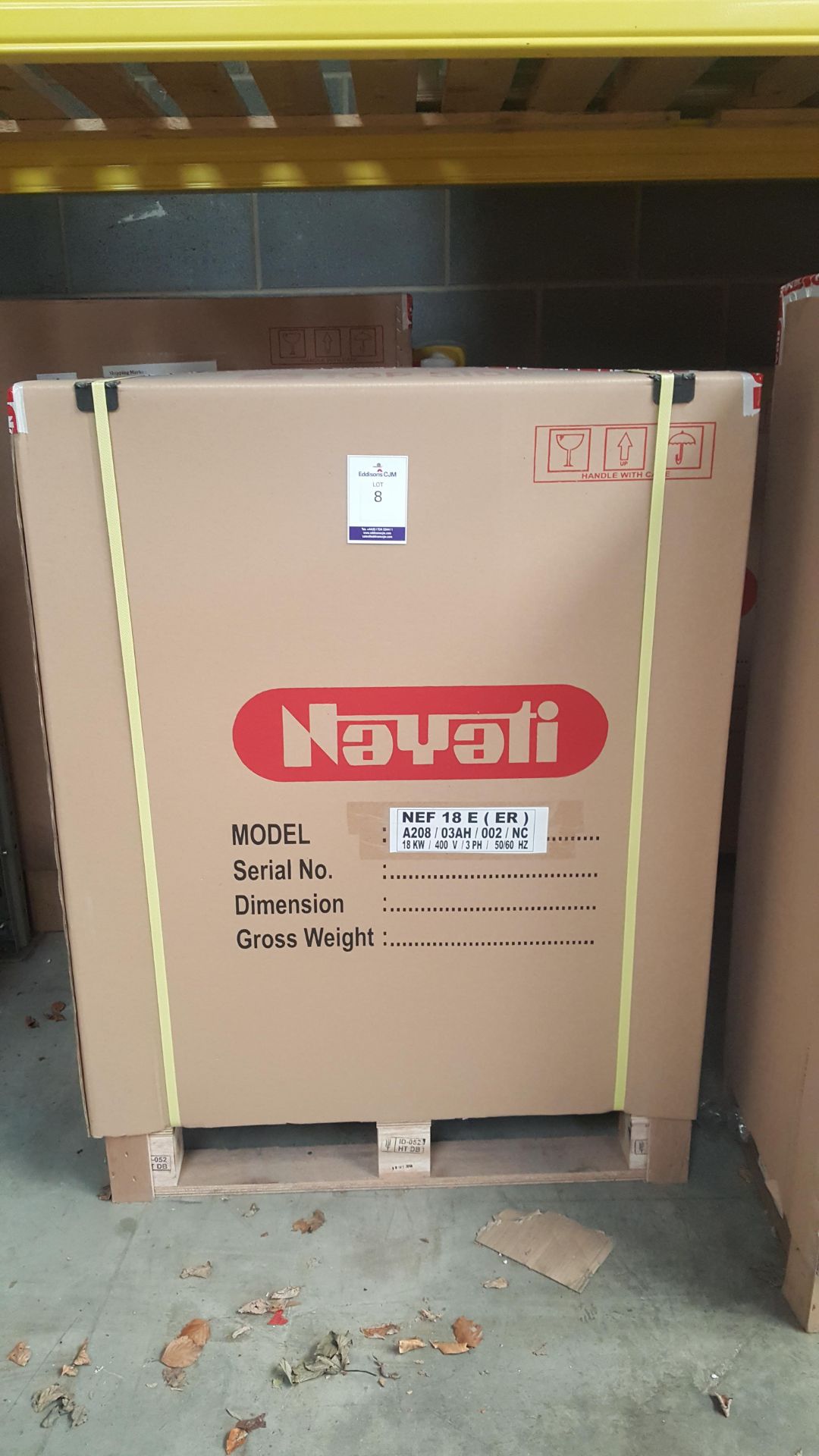 * NEF 18E (ER) Nayati Floorstanding Single Bay Electric Deep Fat Fryer 400 X 750 X 850/970mm- List