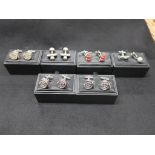 This is a Timed Online Auction on Bidspotter.co.uk, Click here to bid. 6 x Hobby Themed Cuff Links