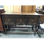 This is a Timed Online Auction on Bidspotter.co.uk, Click here to bid. A Pre-War Oak Sideboard of