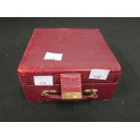 This is a Timed Online Auction on Bidspotter.co.uk, Click here to bid. A red Leather box