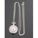 This is a Timed Online Auction on Bidspotter.co.uk, Click here to bid. A Vintage, Silver Fob Watch