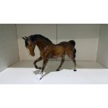 This is a Timed Online Auction on Bidspotter.co.uk, Click here to bid. A Brown, Beswick Horse with